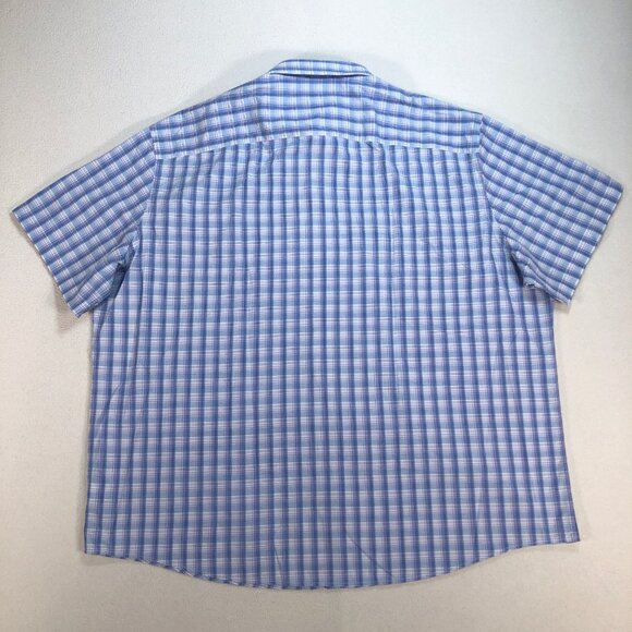 UNTUCKit Shirt Men's 3XLC Blue Bonneville Plaid Regular Fit Pocket Cotton‎ NEW - Picture 3 of 13